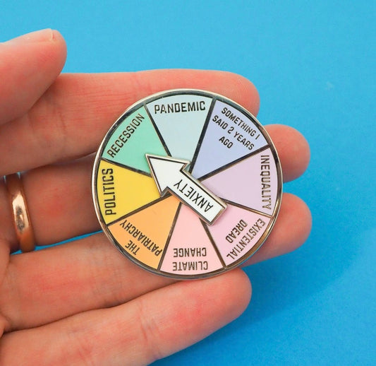 Anxiety Spinner Pin