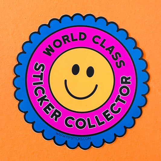 World Class Sticker Collector Vinyl Sticker