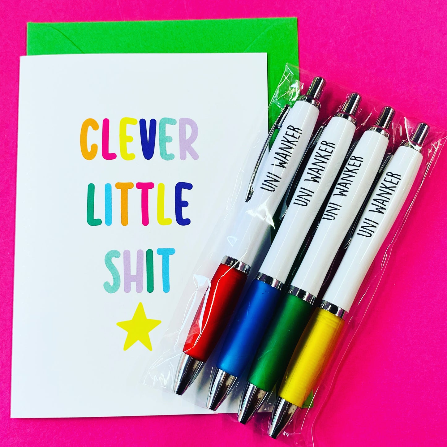 Uni Wanker Pack Of 4 Pens