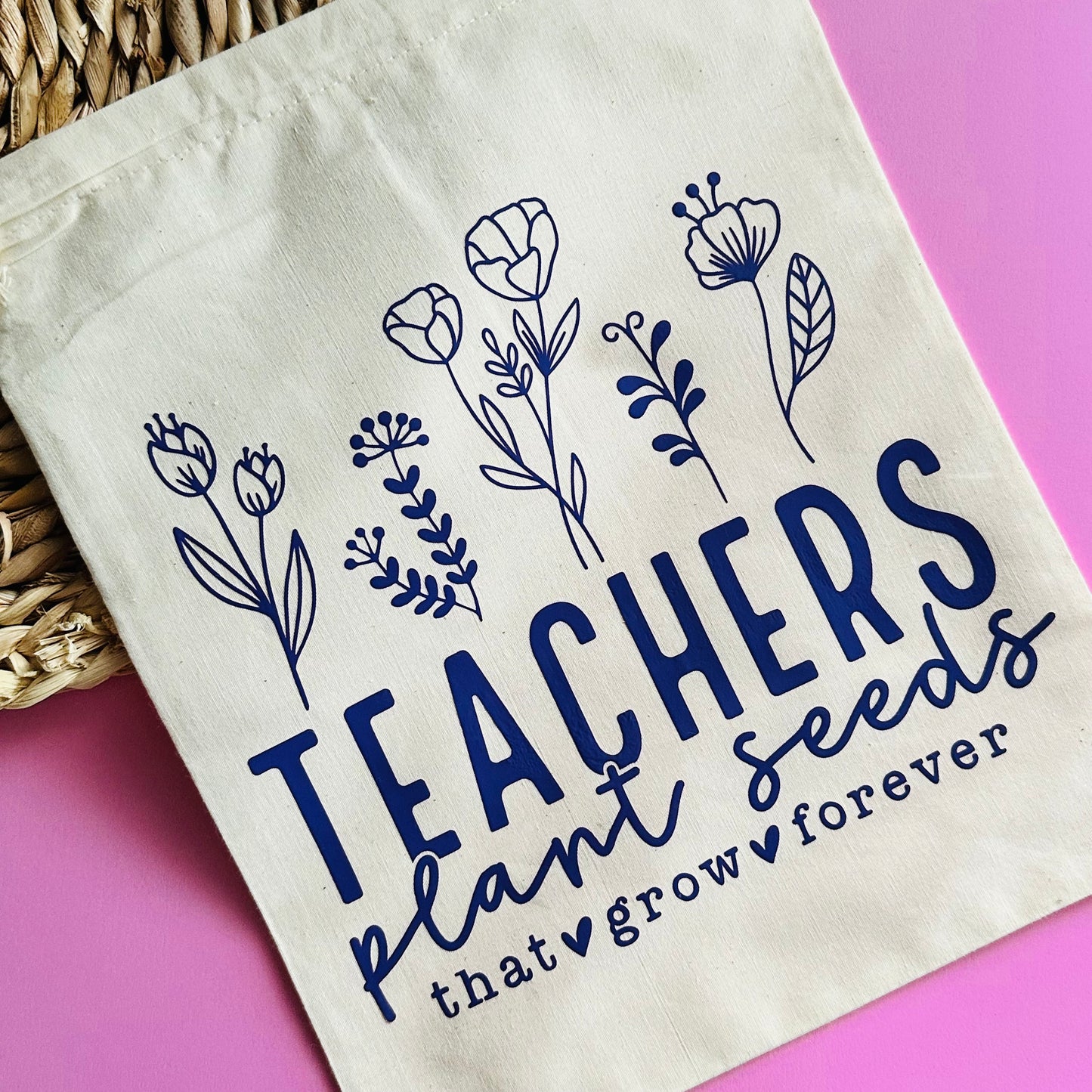 Teacher Drawstring Bag