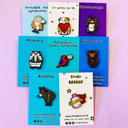 Illness Pun Pins