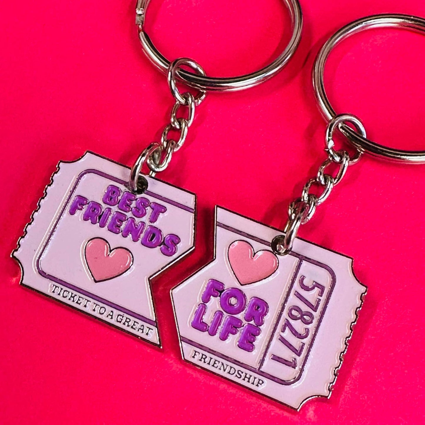 BFF Ticket Keyring