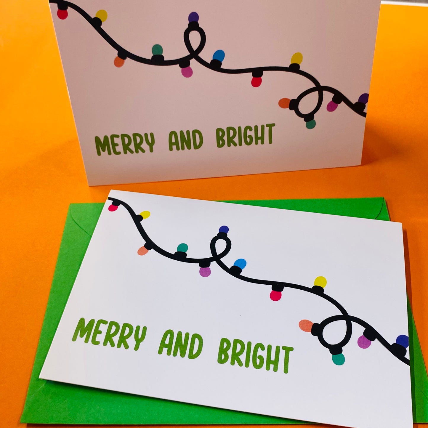 Merry & Bright Xmas Card