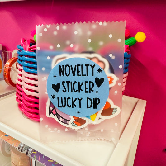 Pack Of 5 Novelty Sticker Lucky Dip