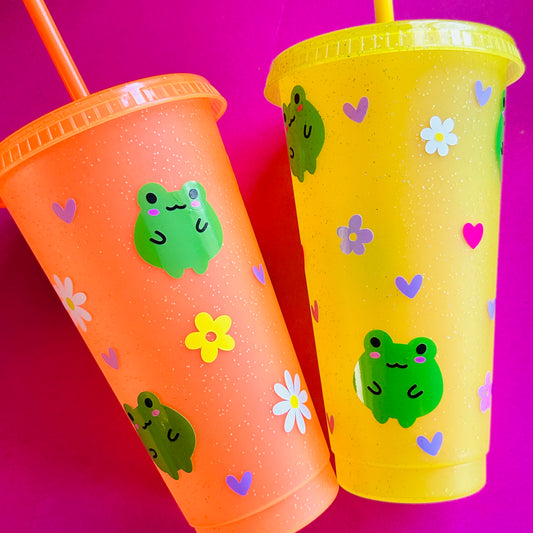 Frog Sparkly Cup