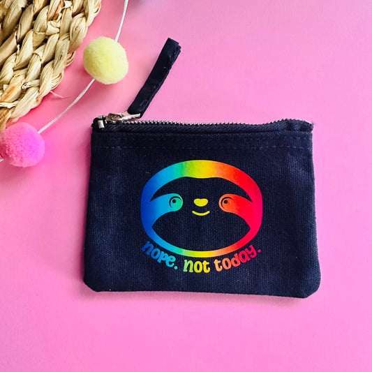 Not Today Sloth Coin Purse