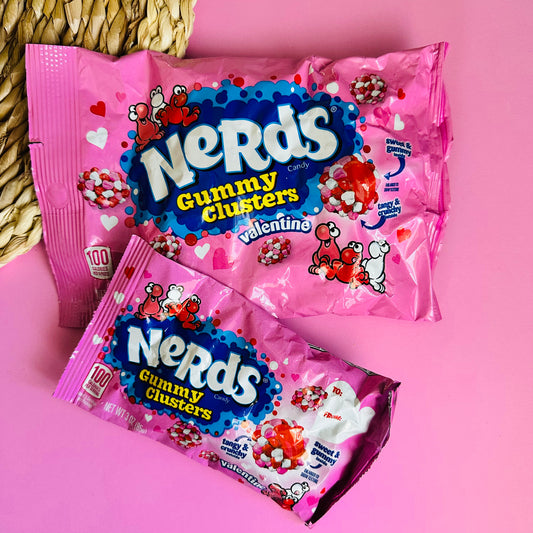 Pink Nerds Gummy Clusters