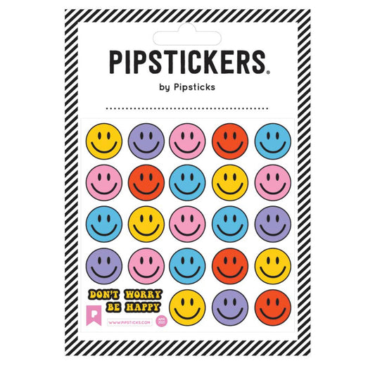 Pipstickers Fuzzy Smiley Faces