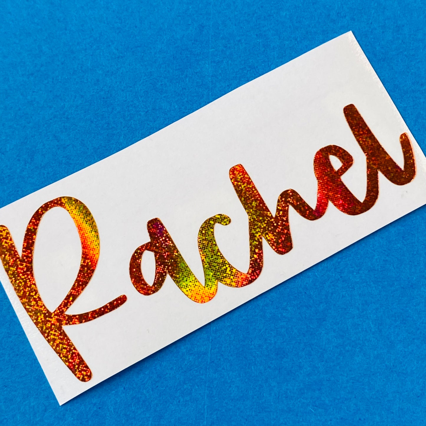 Pastel Rainbow Vinyl Name Decals