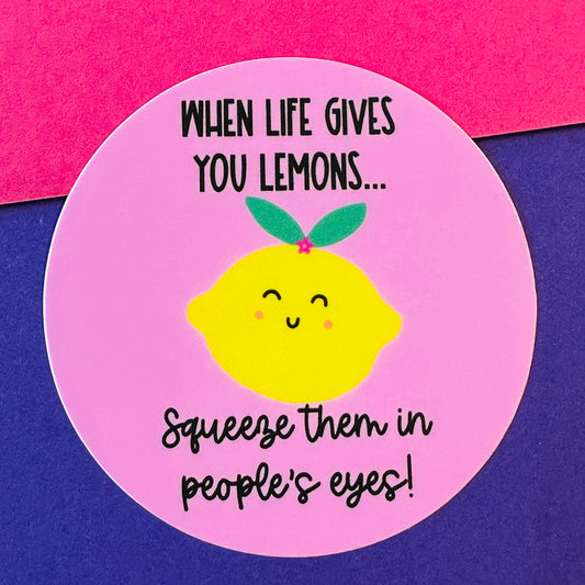 Nancy When Life Gives You Lemons Vinyl Sticker