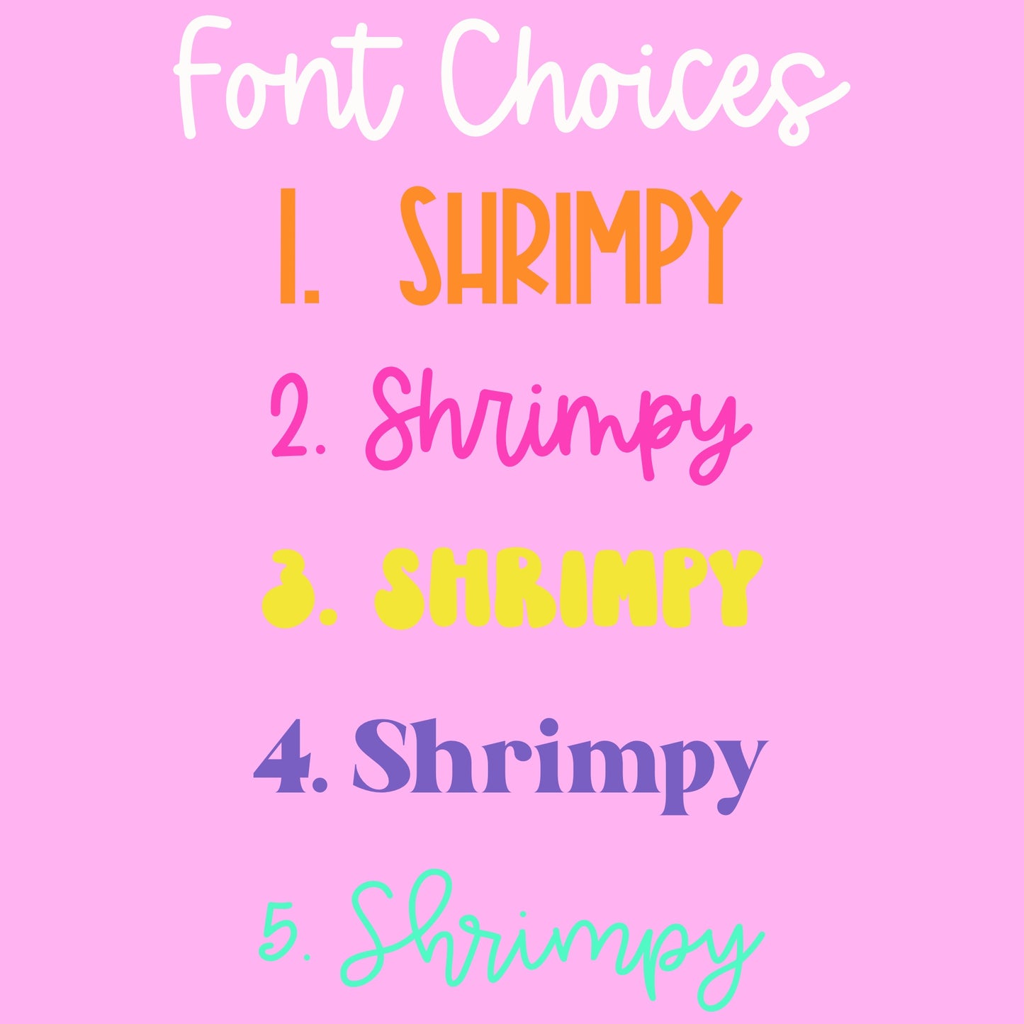 Pastel Rainbow Vinyl Name Decals