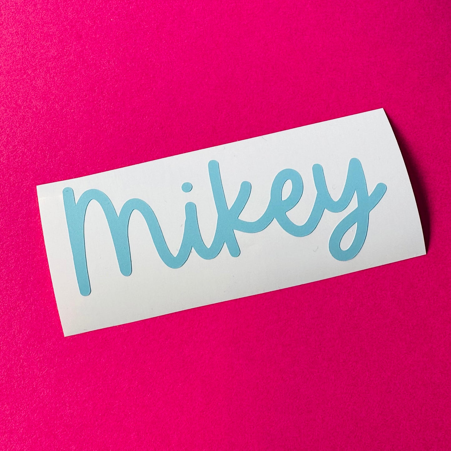 Pastel Rainbow Vinyl Name Decals