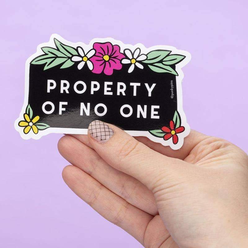 Property Of No One Vinyl Sticker