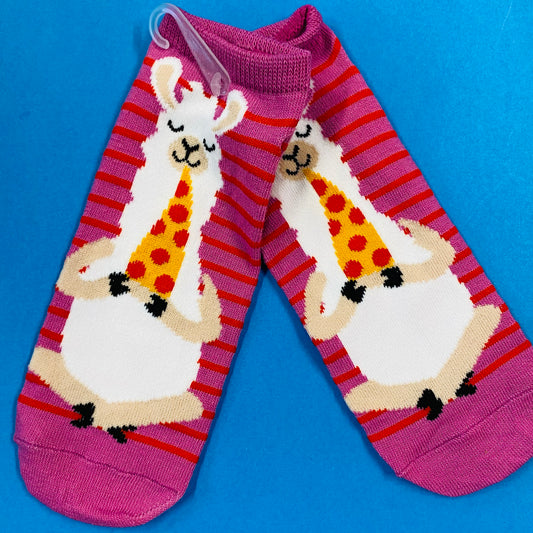 Llama Pizza Socks