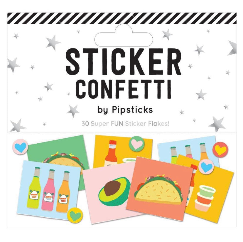 Pipstickers Taco Sticker Confetti