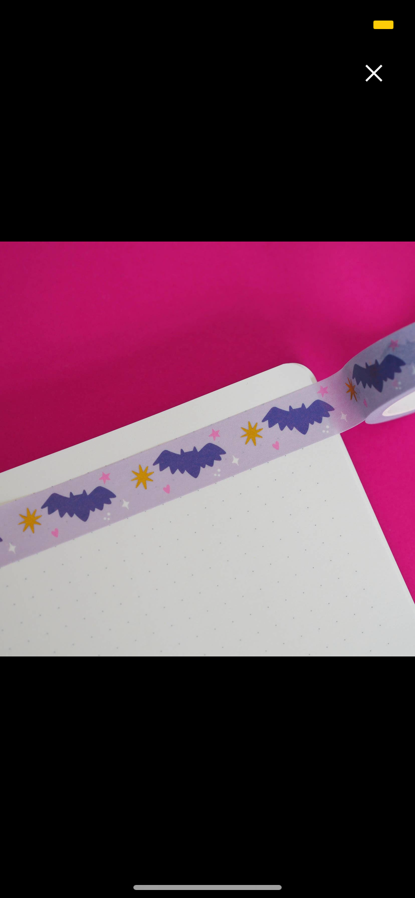 Mythical Bats Gold Foil Washi