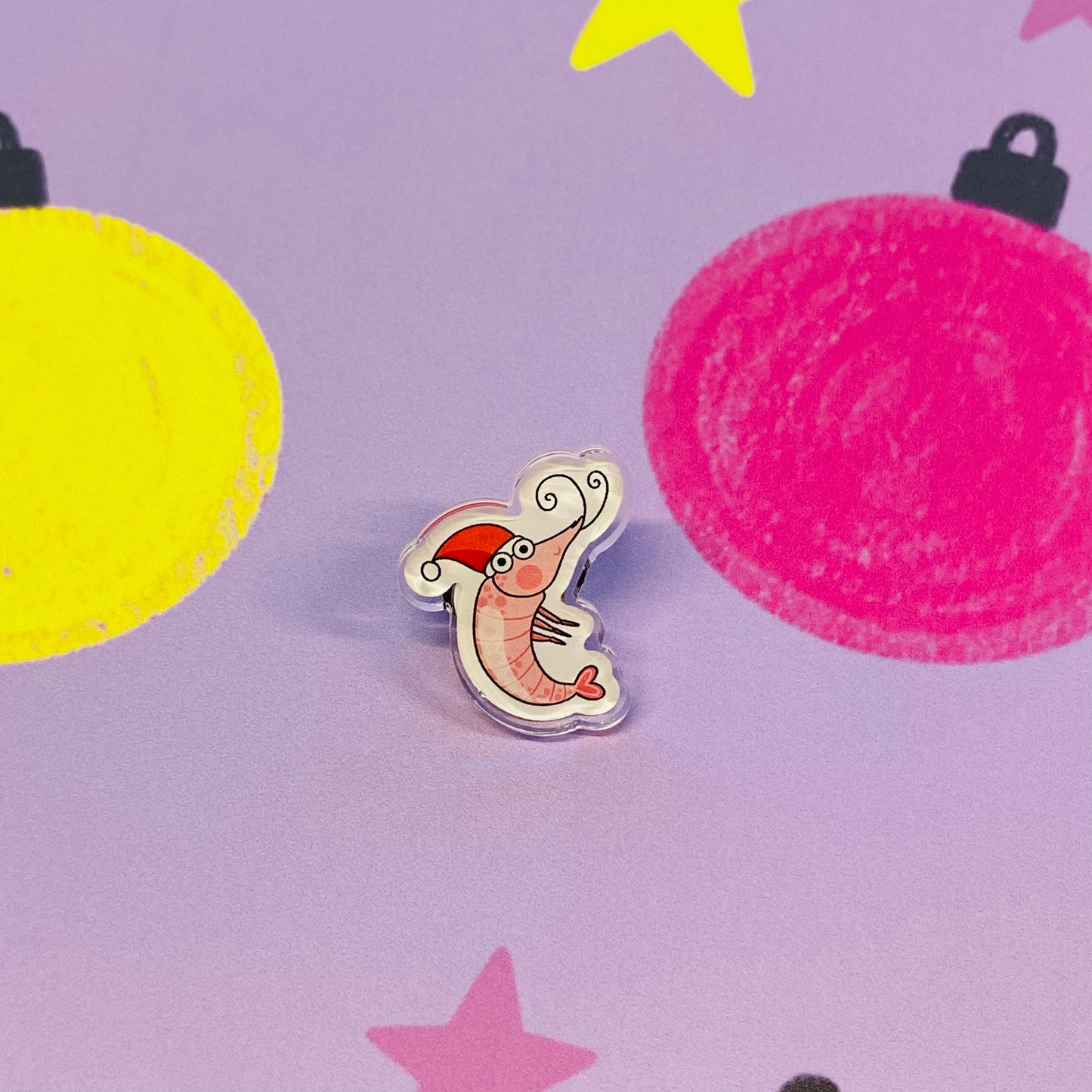 Festive Shrimpy Pin